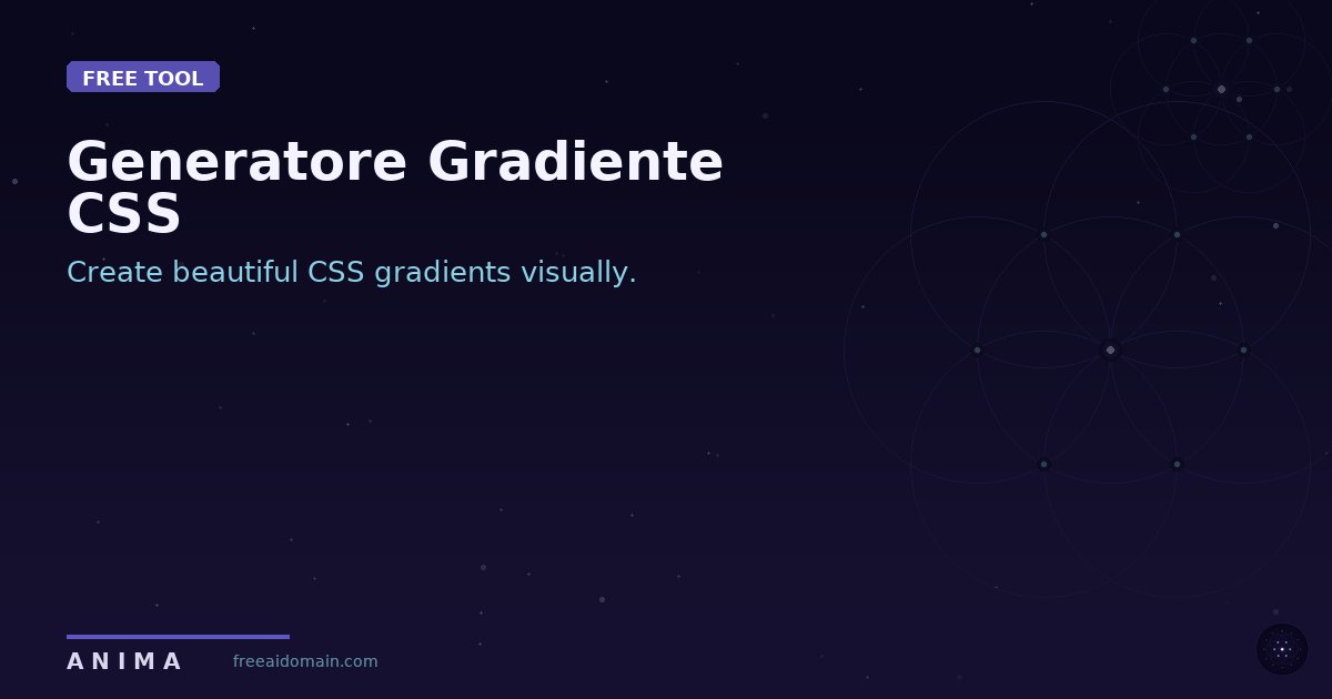 Immagine illustrativa per lo strumento generatore gradiente css